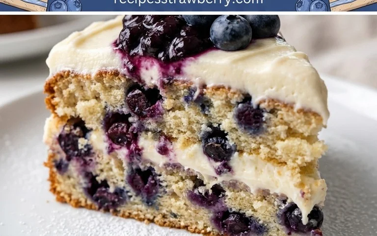 Nova Scotia Blueberry Cream Cake