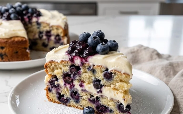 Nova Scotia Blueberry Cream Cake