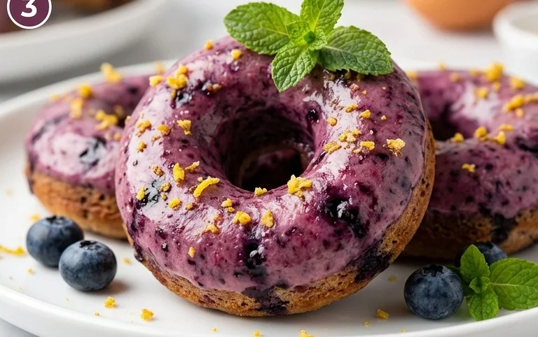 Wild Blueberry Cake Donuts