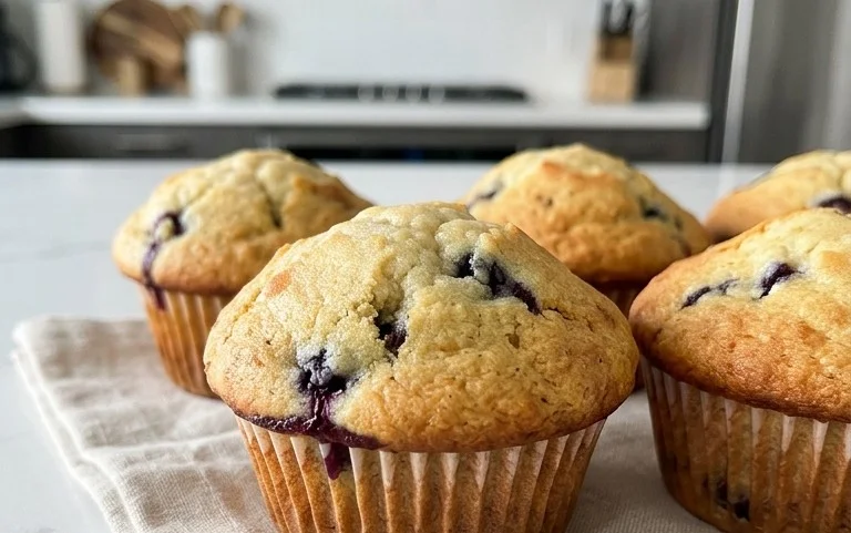 Sour Cream Blueberry Muffins