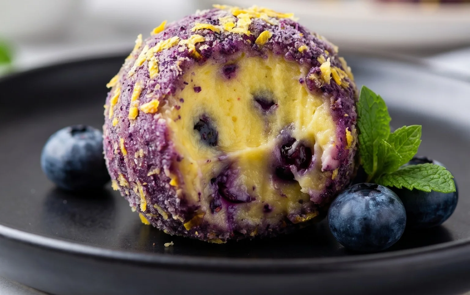 LEMON BLUEBERRY TRUFFLES