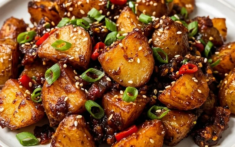 Crispy Honey Chilli Potatoes